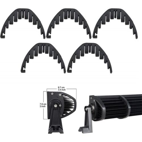 DERI 5/10PCS LED Light Bar Rubber Isolator Rubber Damper Reduce Wind Noise for Off-Road Dual Straight Light Bar Isolator