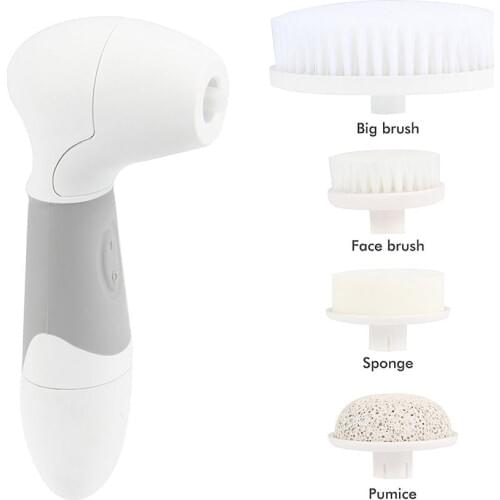 Facial Cleansing Brush Electric 4 in 1 exfoliating face brush For Face And Body Deep Pore Cleaner Perfect Makeup Cleanser
