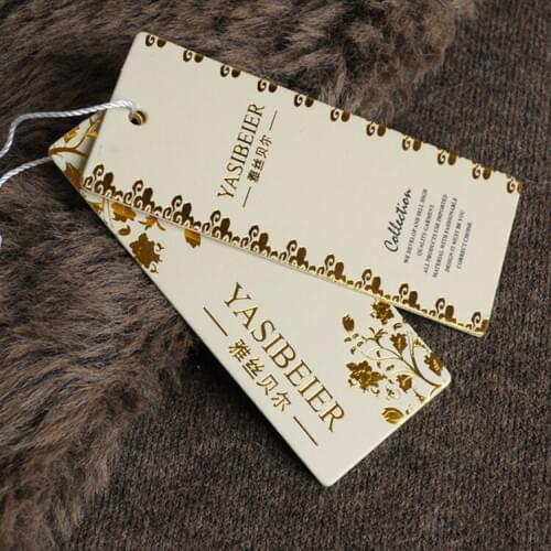 Custom garment hang tag printing/clothing printed Tag price tags for clothing/clothing swing dress luggage bags tags