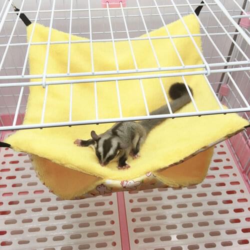 Cotton Pet Hammock Bed For Rodent Hammock House Warm Hamster Squirrel Hanging Hammock Swing Nest Cage Sleeping Bed Pet Supplies