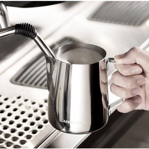 Stainless Steel Coffee Pitcher Pull Flower Cup Coffee Barista Latte Art Milk Frothing Jug Coffee Accessories Kitchen Tools