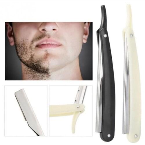 Razor Blades, Barber Straight Edge Razor with 100pcs Stainless Steel Single Edge Razor Blades