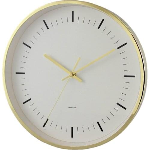 Miinimalist Metal Wall Clock Silent Gold Luxury Large Nordic Living Room Decoration 3d Farmhouse Decor Kitchen Vintage Clocks