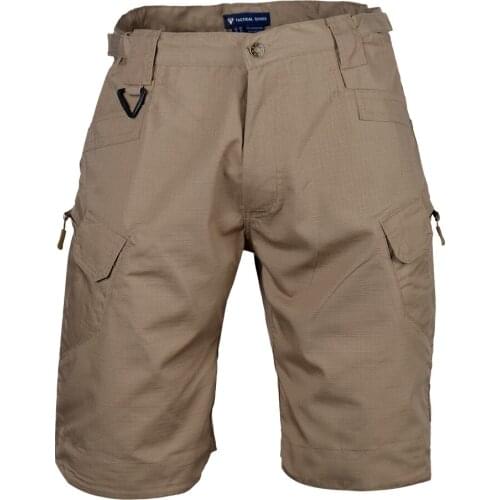 Mens Pants Khaki Cargo Short Pants 10 Pockets Cargo Pants For Men