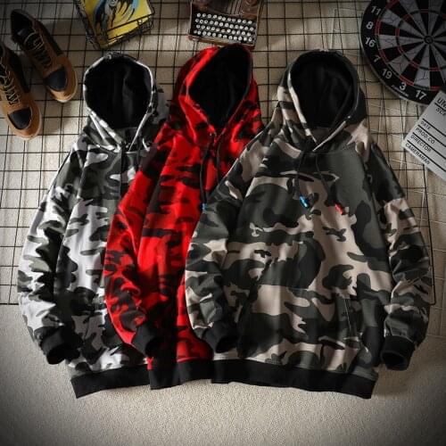New allpai Mens Camouflage Hoodies