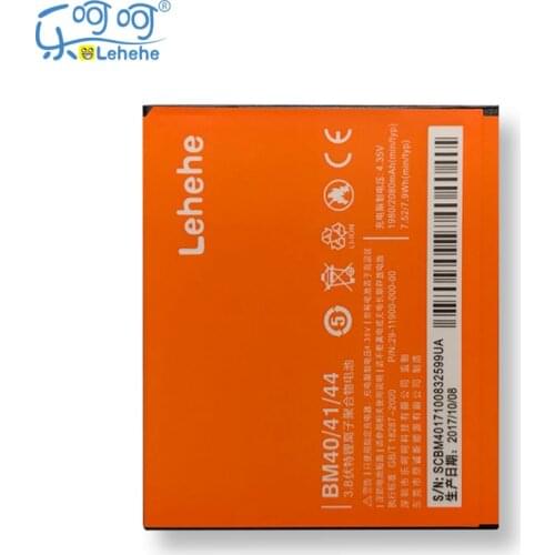 Original LEHEHE Battery For Xiaomi 2A Redmi 1S Redmi 2 2080mAh BM44 Replacement Bateria Free Tools Gifts