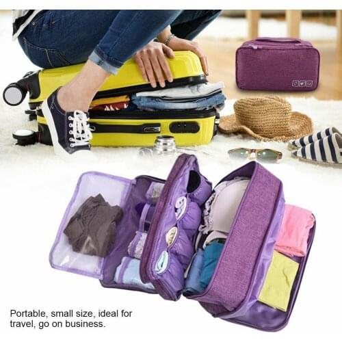 Portable Bra Underwear Storage Bag Waterproof Travel Socks Cosmetics Drawer Organizer Wardrobe Closet Clothes Pouch Accessories