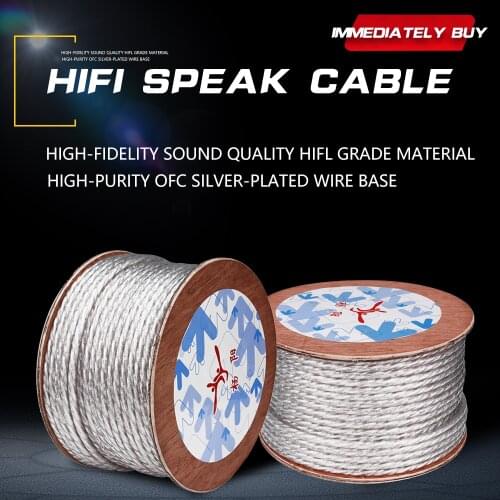 YYAUDIO Liton silver plade DIY speaker cable HIFI audio cable for DIY