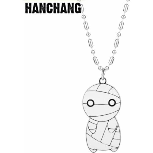 Anime How To Keep A Mummy Necklace Big Eyes Kawaii Pendant Necklace Chain Unisex Cosplay Jewelry Gift Toys