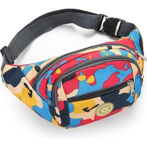Colorful Waist bag Waterproof Travel Fanny Pack Mobile Phone Waist Pack Belt Shoulder Bags crossbody bags for men and women #WTY