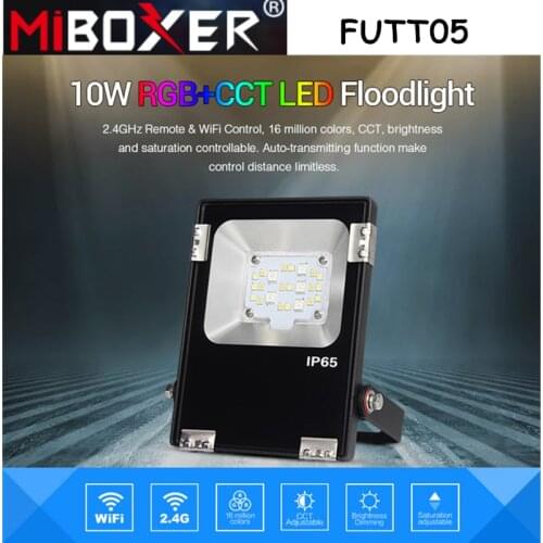 Miboxer FUTT05 10W RGB+CCT LED Floodlight AC100~240V IP65 Waterproof Pulic Lamp Archittectural Light Outdoor Lighting For Garden