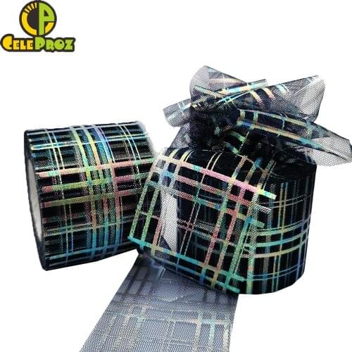 6cm 25Yards Tulle Roll Glitter Illusory Mesh Fabric DIY Handmade Tutu Pom Bow Headband Bouquet Wedding Birthday Decor Supplies