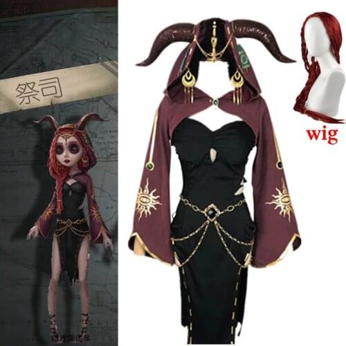Game Identity V Cos Flamen Gilman Fiona Woman Doctor Woods Cosplay Costume Party Dark Girl Suit-dress Halloween