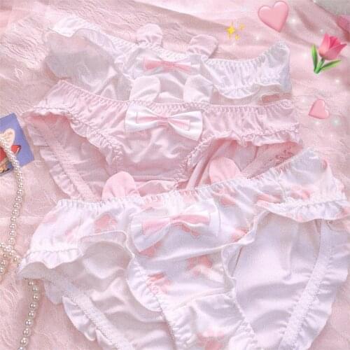 Rabbit ears Japanese girls underwear underwear soft hair bulbs sexy express sister lolita students