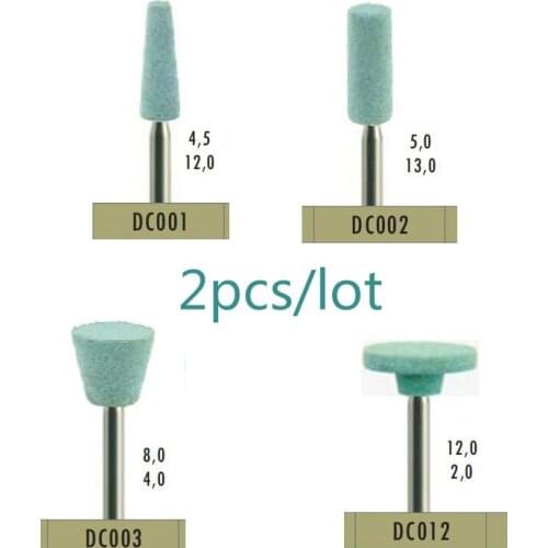 2pcs Dental Lab Ceramics Diamond Stone Grinder Zirconia Full Porcelian Crowns Polisher Quick Polishing Tools Perfect Effect
