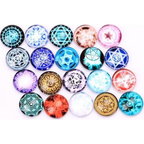 20PCS/lot 10mm Mix Styles Star Floating Locket Charms Round Resin Flat Back Fit For Memory Locket