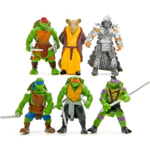 2020Lovely Mini Turtles Actions Figure Cartoon Tartaruga Turtles Toys For Children Anime Figure Doll Birthday Gifts 6pcs/Bag5cm
