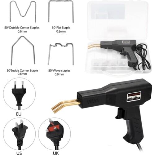 50W PVC Light Handy Plastic Welder Car Bumper Repair Soldering Iron Hot Staplers For Plastic Garage Welding Machine Welding Tool