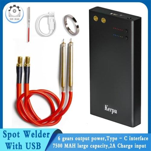7500MAH DIY Spot Welding Machine Adjustable 6 Gears Quick-Release Pens Nickel Plate Mini Spot Welders 18650 Battery Spot Welder
