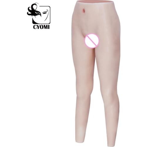 CYOMI 9-Point Long Silicone Fake Vagina Panty Realistic Crossdresser Vagina Panty Sexy Pussy Underwear Transgender Drag Queen 1G