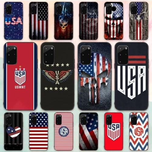 America USA Flag Phone Case For Samsung S21 S30 Plus ultra 5G M11 A50 A51 A71 A20S