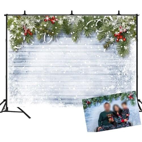 BEIPOTOSnowflake Glitter Christmas Wood Photography Backdrop Xmas white Wooden Floor Background for Kids Photo Studio Booth b252
