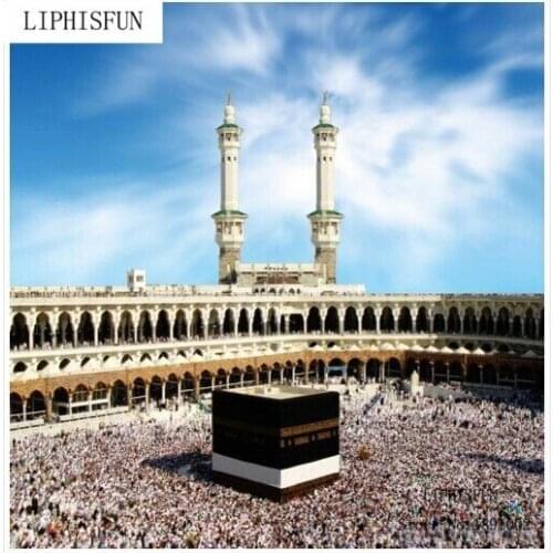 The Beautiful Castle DIY Diamonds Embroidery Muslim Holy Mosque Square Diamond Painting Cross Stitch Kit Religion Decor