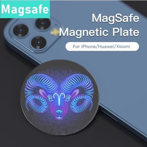 Tongdaytech Magnetic Sticker For MagSafe Wireless Charger Magnet Sheet Metal Plate For iPhone XS XR 8 Plus 11 12 Pro Max Samsung