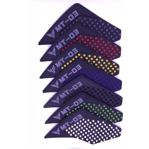 Motorcycle Tank Traction Pad Side Gas Knee Grip Protector Anti slip sticker for yamaha MT-03