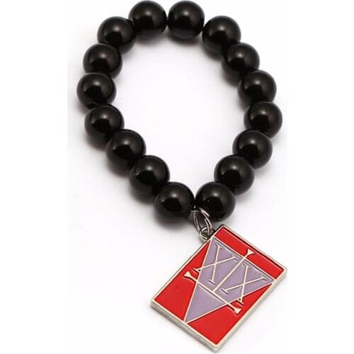 Cartoon Jewelry Geometric Charm Bracelet Periphery Hunter Elastomeric String Beaded Bracelet Beads Diameter 10mm