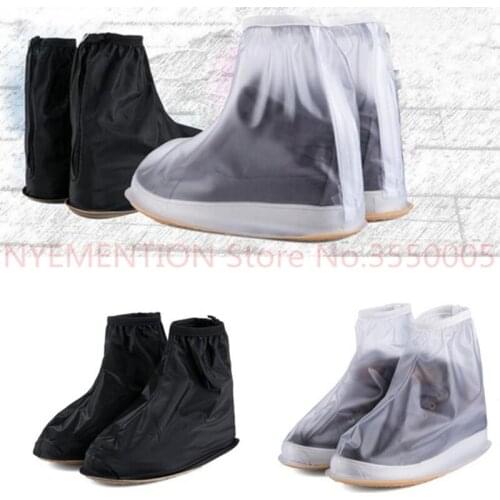 Rainproof Waterproof Reusable Rain Shoes Cover Boots Flat Overshoes Covers Slip Resistant High Quality Shoe Cover 10pair
