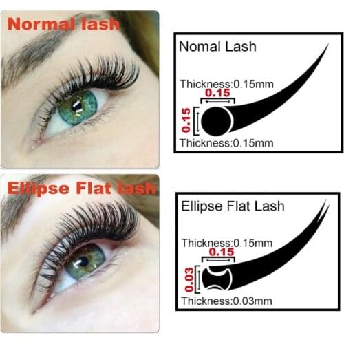 LASHPLUS New Matte Flat Eyelash Extensions Wholesale Individual Mink Softer Eyelashes Supplies Ellipse Lash Split Tips