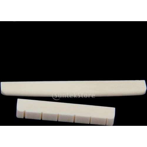 New Arrivals 2015 Classical Guitar Bone Saddle Nut Slotted Set