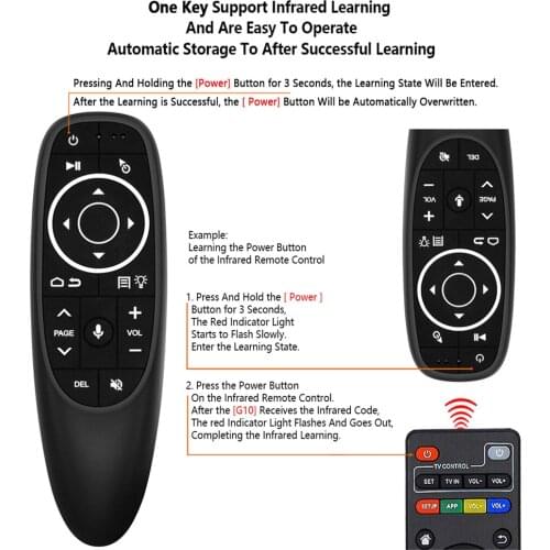 G10S Air Mouse Remote G10S Voice Bluetooth-compatible Wireless Remote Control 2.4G Gyroscope for Android TV Box HK1 H96 Max X96