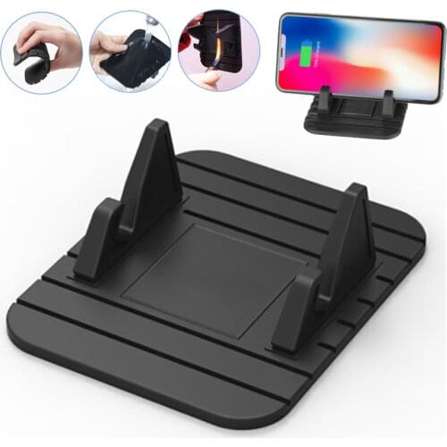 Silicone Phone Holder Car Dashboard Anti-slip Mat Pad Mount For Phone Stand GPS Bracket For Samsung Xiaomi Universal iPhone12