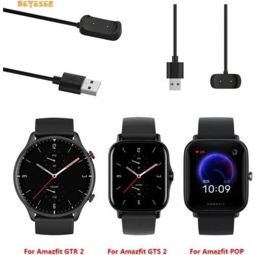 Smartwatch Dock Charger Adapter USB Charging Cable Cord For Amazfit GTR2/GTS2/Pop/T-REX PRO Smart Watch Magnetic Charging Wire