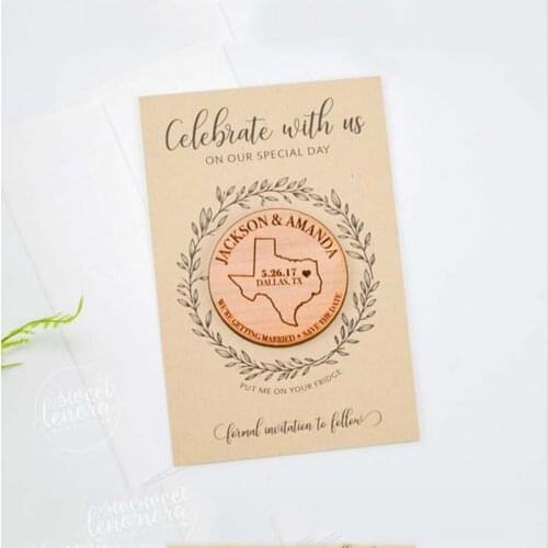 Natural Wooden Custom Craft Ornaments ,Save the Date Magnets ,Country Map For Home Decor Wedding/Birthday Party Decorations