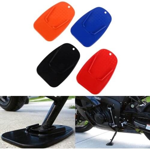 Universal Motorcycle Bike Plastic Kickstand Pad Plate Base Bike Side Stand Grip Support Foot Pad Base
