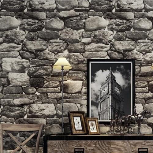 Vintage 3d Wallpaper Roll 3d Stone Home Decoration Living Room Bedroom TV Sofa Background Walls Vinyl 4d Waterproof 3d Wall pape