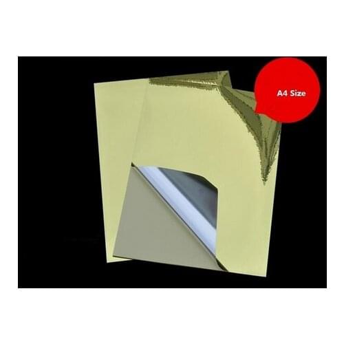 50 sheets of A4 gold stickers bright gold label waterproof stickers Self adhesive sticker label for laser printer