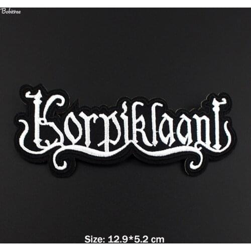 Amazing Creative White Words Embroidered Patches Iron on Badge for Clothes Applique for Jackets Jeans DIY Patchwork