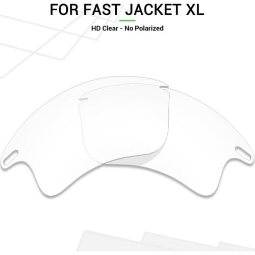 Mryok Replacement Lenses for Oakley Fast Jacket XL Sunglasses HD Clear