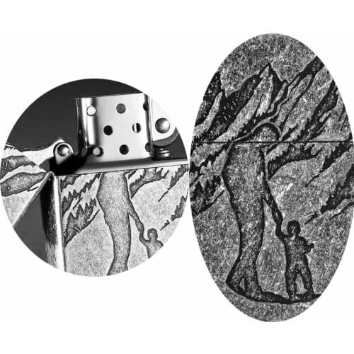 Zorro Lighter Kerosene Creative Fathers Love As Mountain Theme Personalized Windproof Lighters Men Give Father Holiday Gifts