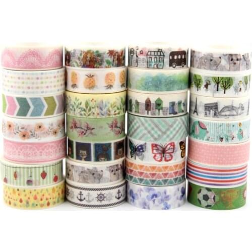 A01-A274 1Pcs Kawaii Cartoon Decoration Tape Paper Washi Masking Tape Creative Scrapbooking Stationary School Supplies 10m