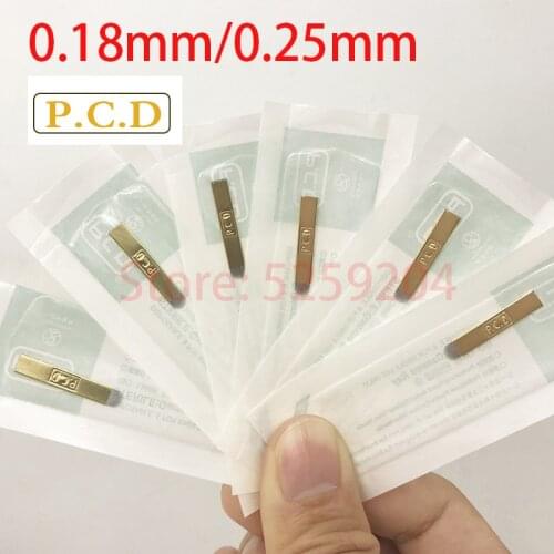 200 Pcs 0.18mm PCD Tattoo Microblading Needle Hard 12/14pin 18U shaping for Microblading Embroidery Pen Pernement Makeup Machine