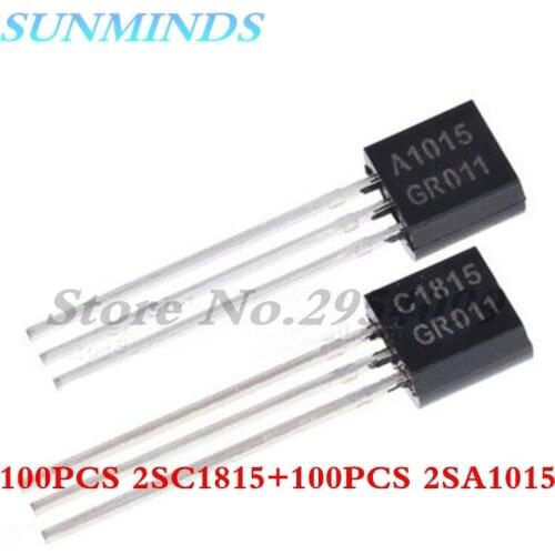 200PCS 2SC1815 2SA1015 =100PCS 2SC1815 +100PCS 2SA1015