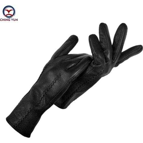 2020 New Fashion Winter Spring Woman Gloves Genuine leather imitation deer Ladies Glove70% wool knit lining womens gloves adult