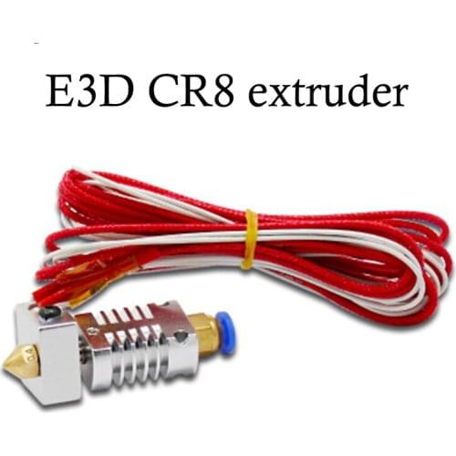 3D printer CR8 extruder head hotend for E3D remotely extruding 1.75mm consumable brass spray 0.4mm nozzles