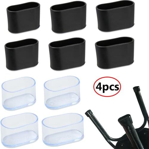 4pcs Non-Slip Oval Chair Leg Caps Feet Protector Pads Furniture Table Covers Socks Dust Cover Furniture Leveling Feet