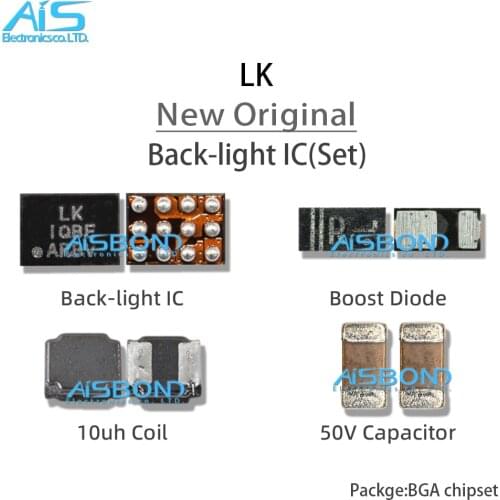 5pcs LK 12pin backlight IC For OPPO A5 A7 A3 Redmi Note8 light control ic boost coil diode 50v capacitance
